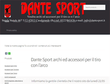Tablet Screenshot of dantesport.it